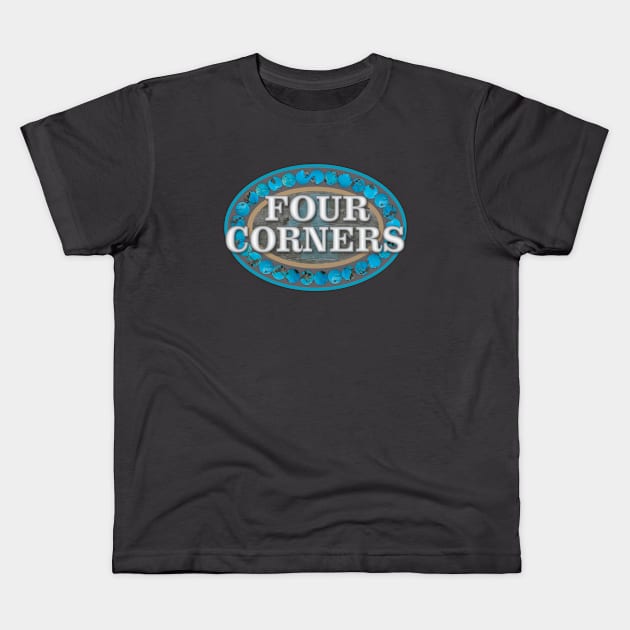 Four Corners Kids T-Shirt by Dale Preston Design